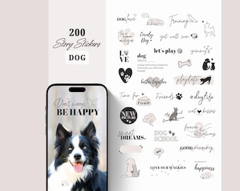 Instagram Story Sticker Dog | Pets | Puppy | Love | Storysticker | Haustier | Hund | Dogs | Digital | Instagram Elements | PNG | Stories