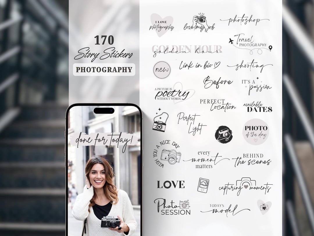 Photographer Lettering Instagram Story Sticker Photography | Photographer | Lettering ...
