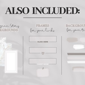 Instagram Story Sticker Content Creator | Influencer | Lettering | Clipart | Blogger | Storysticker | Black | Beige | Daily | Basic image 4