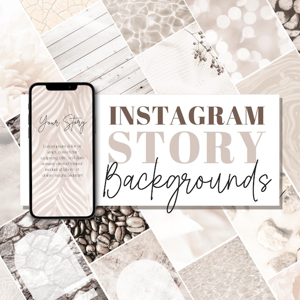 50 Instagram Story Backgrounds beige | Wallpaper | Template | Ästhetisch | Hintergründe | Minimal | Paper | Boho | Download | braun, weiß