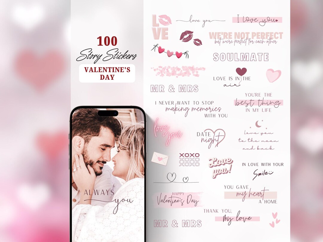 Instagram Story Stickers Valentine's Day | Love | Relationship | Basic ...