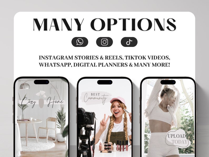 Instagram Story Sticker Content Creator | Influencer | Lettering | Clipart | Blogger | Storysticker | Black | Beige | Daily | Basic image 2
