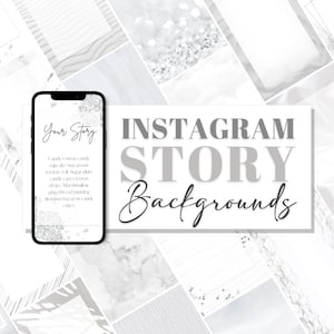 40 Instagram Story Backgrounds weiß | Wallpaper | Template | Hintergründe | Minimal | Overlay | Digital Paper, Digital Download, JPG, Marmor
