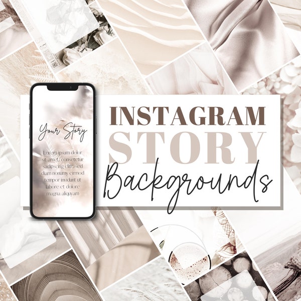 50 Instagram Story Backgrounds beige | Wallpaper | Template | Ästhetisch | Hintergründe | Minimal | Paper | Boho | Download | braun, weiß