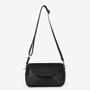 Leather Crossbody Bag, Black Crossbody Bag, Women's Everyday Crossbody image 5