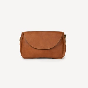 Leather Crossbody Bag, Black Crossbody Bag, Women's Everyday Crossbody Camel