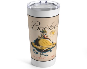 Boeken zijn de beste geschenken//Tumbler 20oz, Book Tumbler, Book Lover Cup, Book Lover Tumbler, Bookworm Geschenken voor vrouwen, Geschenken voor Moederdag