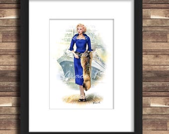marilyn monroe blue dress gentlemen prefer blondes Marilyn Monroe as the unforgettable Lorelei Lee in Gentlemen Prefer Blondes: The iconic blonde who sparkled on screen, despite being told she wasnt a star. She quipped, Whatever I am, I am the