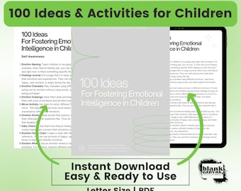 Empower Children with Emotional Intelligence: Expert Guide for Parents and Educators | 100 Ideas and Examples | Digital Download