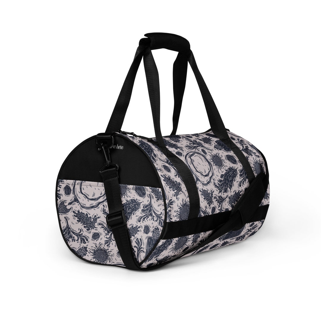 Dark Cottagecore Gym Bag/ Witchy Duffle Bag/ Goth Gym Bag/ Allover