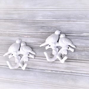 Love Bird Branch Hook, Two Birds Towel Hook, White Bird Coat Hook, White Bird Wall Hook. Over 50 colors available