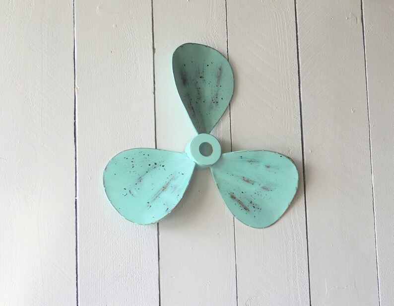 Silver Boat Propeller Wall Decor, Nautical Coastal Beach Art, Boating Sailing Wall Hanging Etsy
