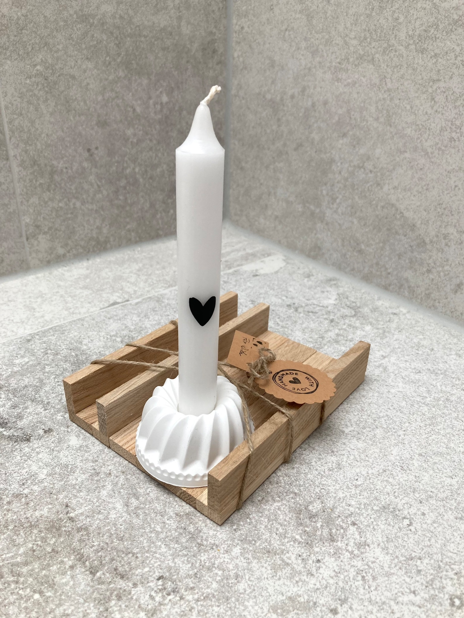 Gift Set Scandinavian Candle Birthday Candle Holder Gugelhupf Etsy