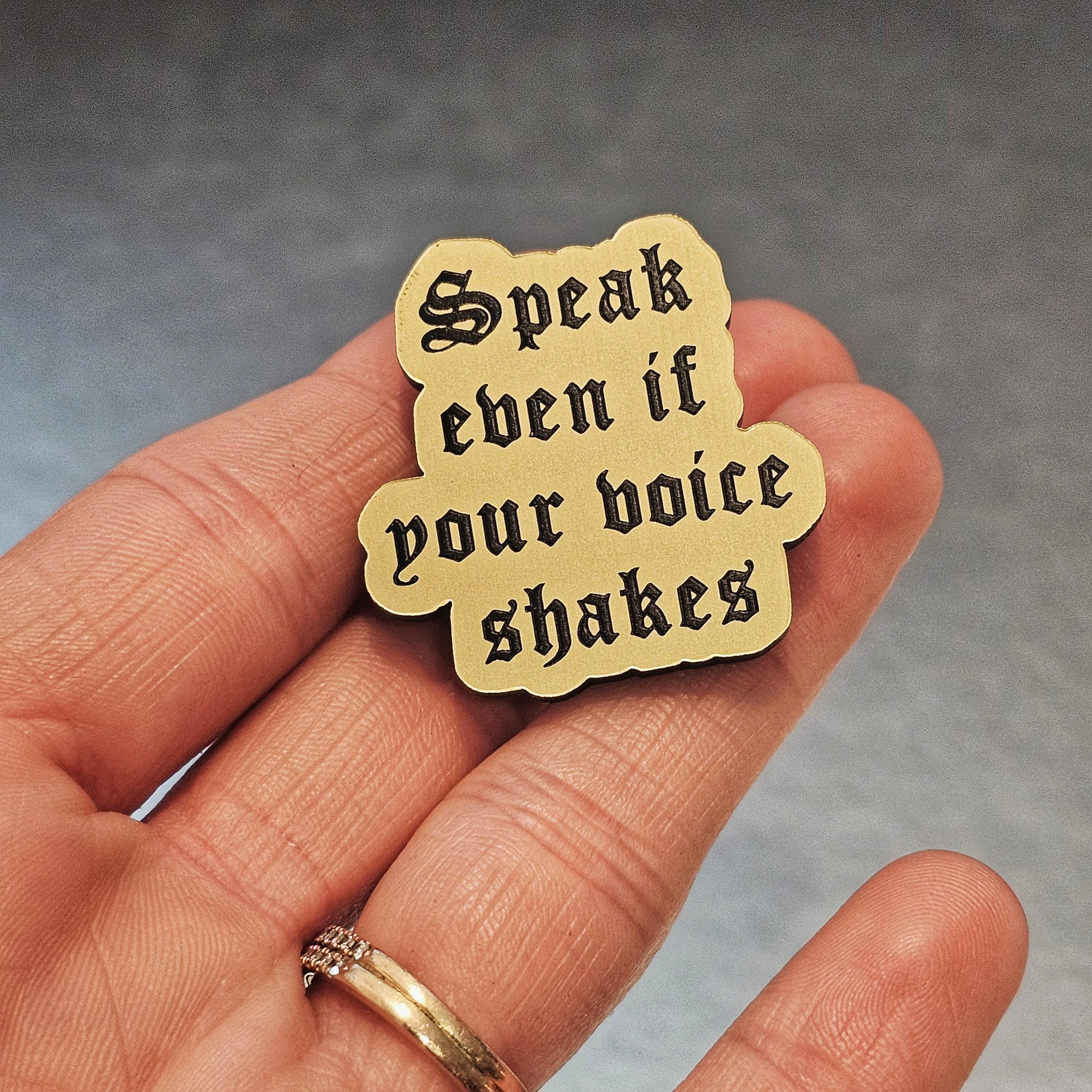 Speak English Pin - Etsy