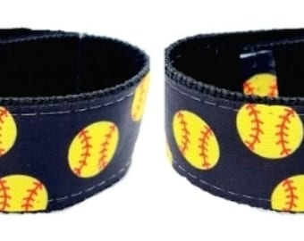Softball Sleeve Scrunchies black (pair) from Original USA INVENTOR, softball sleeve holders, softball sleeve ties, sleeve straps