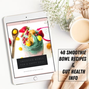 Best Healthy Smoothie Bowl Recipes, PDF eBook, Cookbook, Digital Download, Recipe Book, Digital Cookbook, Smoothie Recipes, Glowing Skin