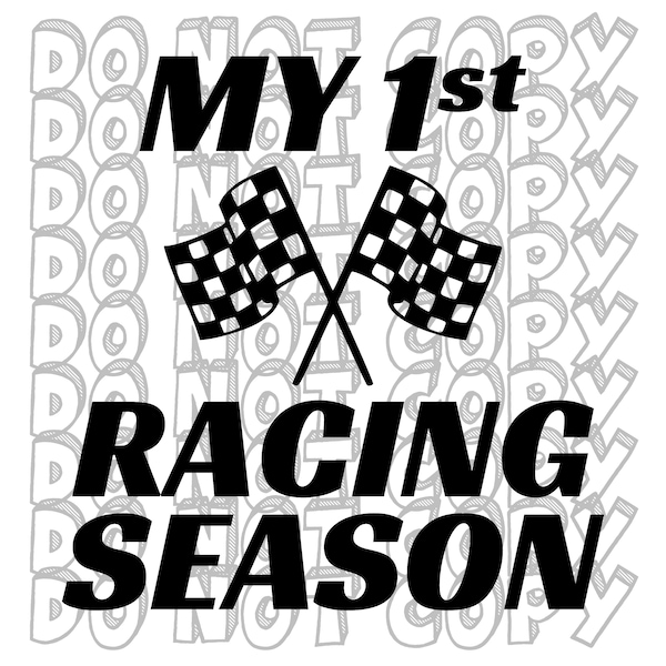 My First Racing Season, Racing SVG, Baby Girl Design, Baby Boy Design, Dirt Track Baby, Racing Baby, Cut File, Instant Download