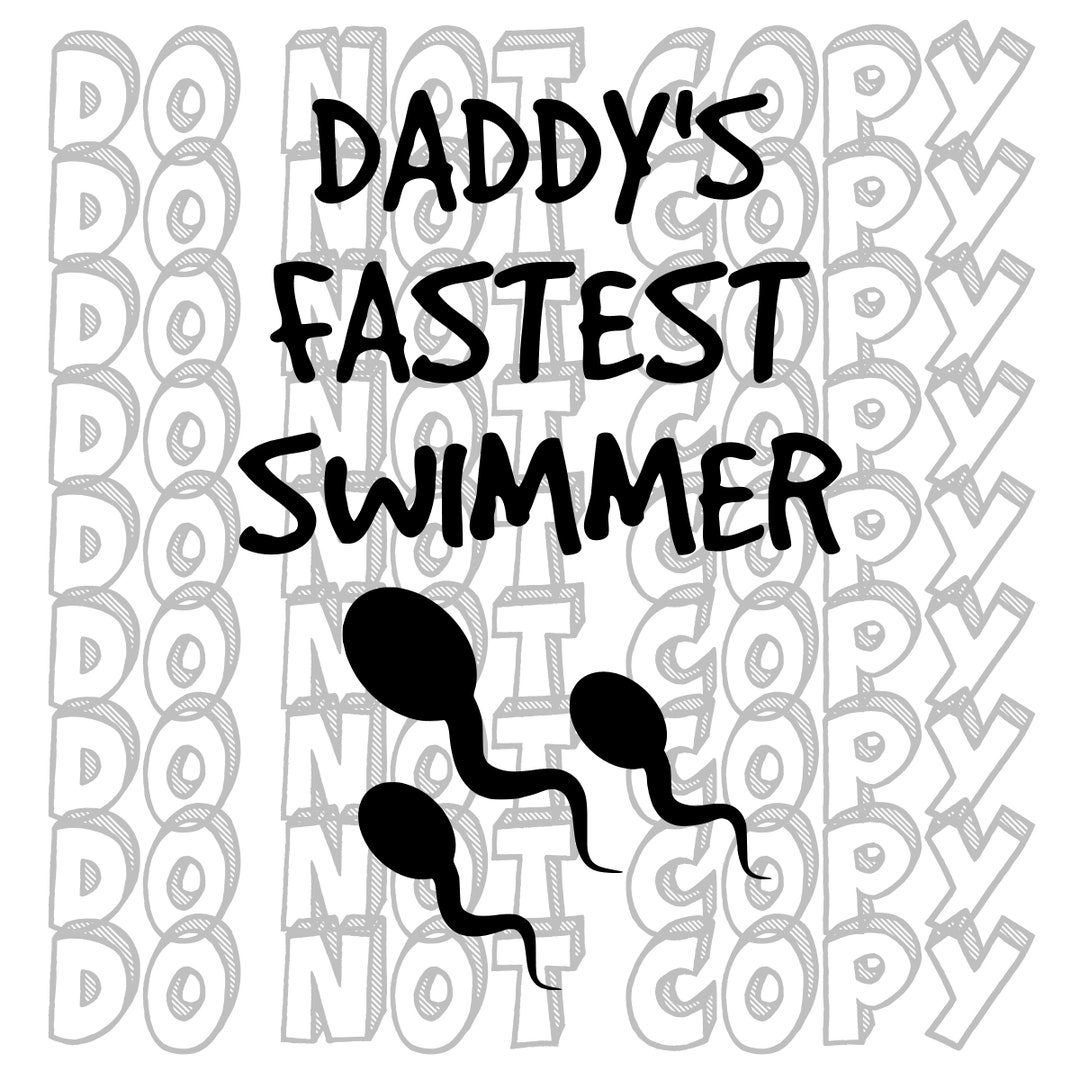 Tutina Neonato 0-3 Mesi Con Scritta Inglese 'I Was Daddy's Fastest Swimmer' - Body Bianco Per Bambino, Regalo Originale Per Neo Papà