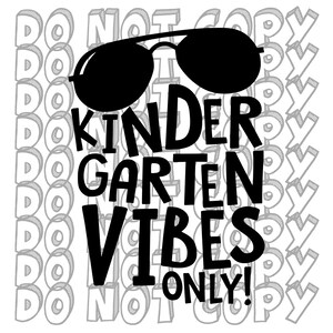 Kindergarten Vibes Only Svg - Etsy