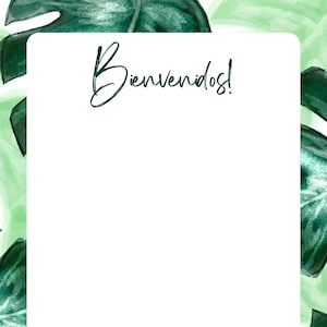 Bienvenidos! Welcome Note