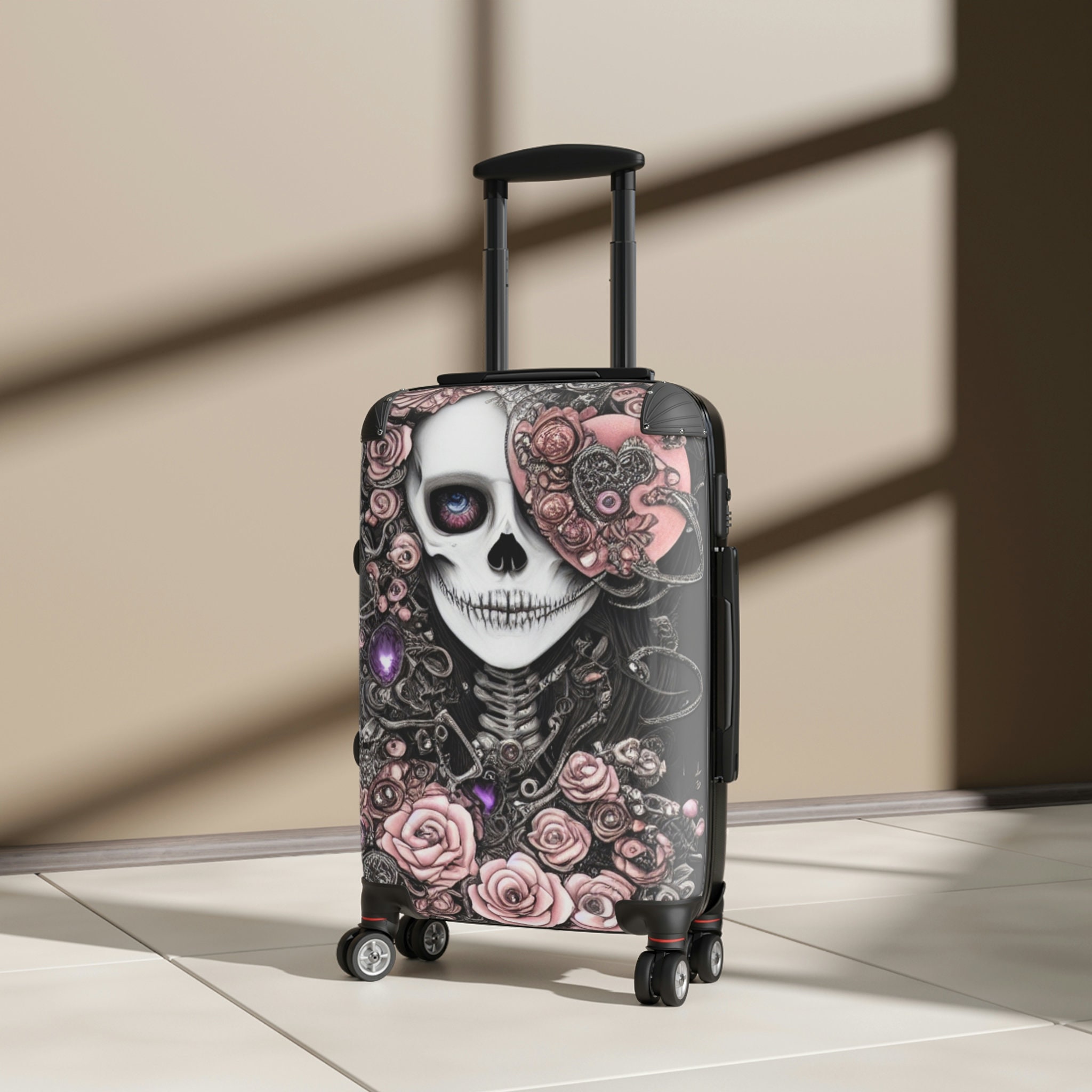 Sugar Skull Carry On Luggage Day of the Dead Suitcase