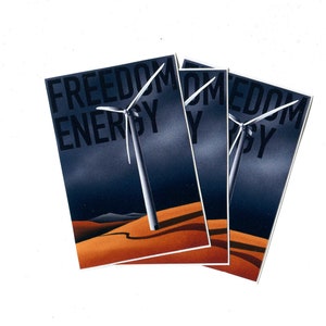 Pegatina de energía de libertad