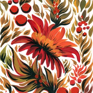 Carte postale fleur petrykivka