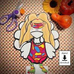 Disguise a Turkey-Rollerblading Disguise