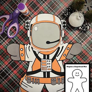 Disguise a Gingerbread Template & Astronaut Disguise