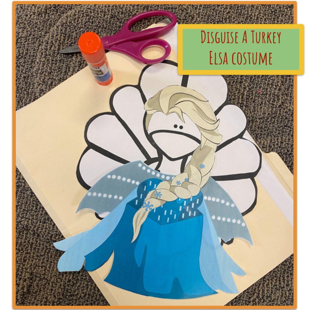 Disguise a Turkey-elsa Costume-digital Download