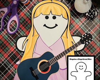 Verkleidung eine Lebkuchen Vorlage & blonde Popstar Verkleidung