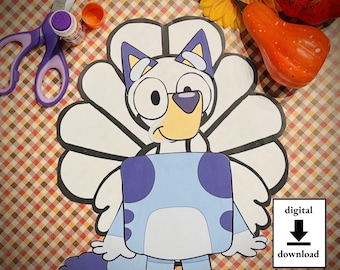Disguise a Turkey-Blue Dog Disguise