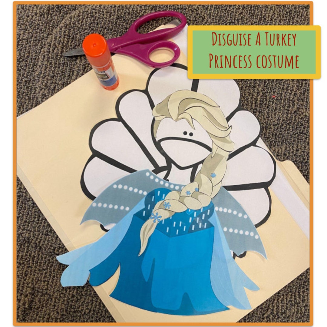 Disguise A Turkey princess Costume digital Download Etsy