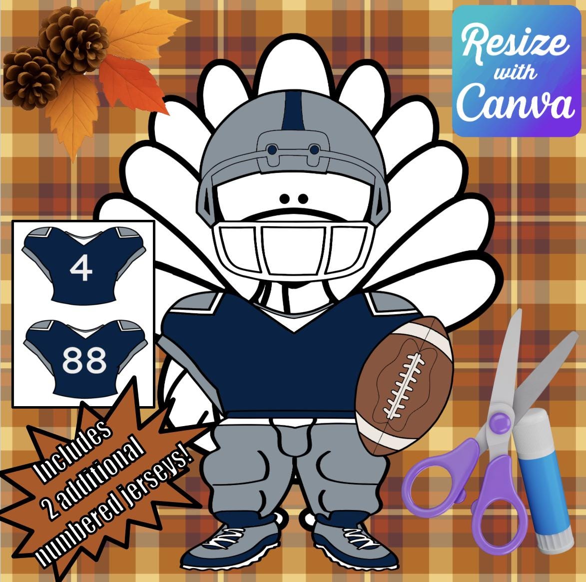 disguise a turkey-blue/silver football player disguise-resizable