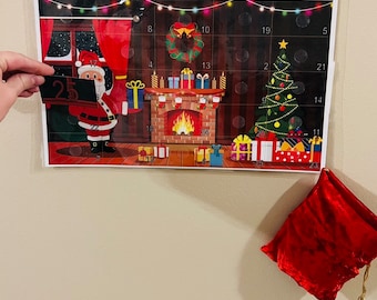 Picture Reveal Velcro Christmas Advent Calendar