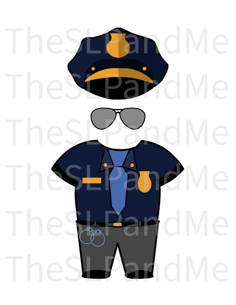 disguise a turkey- police officer disguise-resizable! - etsy australia