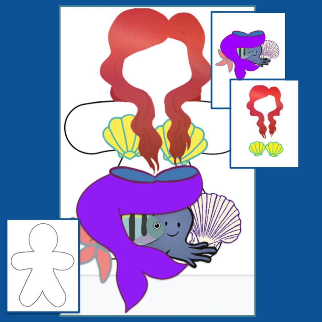 Disguise a Gingerbread Man Template and Mermaid Disguise Etsy Disguise a Gingerbread Man Template and Mermaid Disguise Etsy