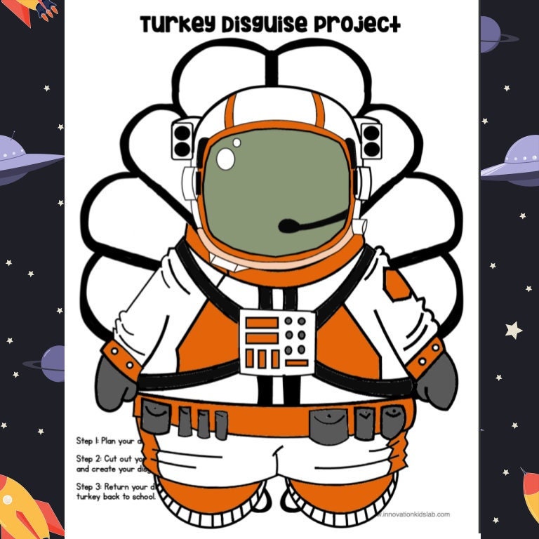 Disguise a Turkey Astronaut Disguise Etsy Disguise a Turkey Astronaut Disguise Etsy