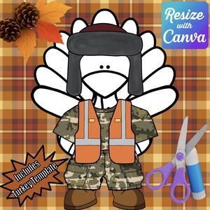 Disguise a Turkey- Hunter Disguise-Resizable!