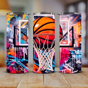 Basketball 20oz Stainless Steel Tumbler-Multiple Designs!