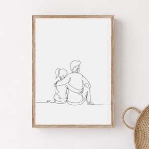 Minimalistischer Kunstdruck, Niedliches Schlafzimmer Wandbild, Menschen In Liebe Poster, Hochzeitsgeschenk, Paar Jahrestagsgeschenk, Jugendliebe