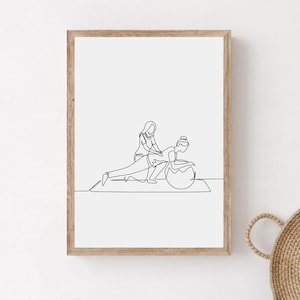 Physiotherapy Office Wall Art, Printable Rehabilitation Clinic Decoration, Physiotherapist Gift, Manual Therapy Print, Digital Download