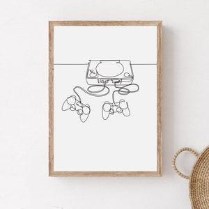 Minimalist Game Console Wall Art, Printable Game Console Poster, Gamer Teenage Boy Room Wall Art, Gaming Digital Download, Video Games Print