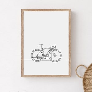 Sport Bicycle Wall Art, Printable Bicycle Poster, Minimalist Professional Bicycle Wall Print, Cyclist Home Gift, Cyclist Room Decoration