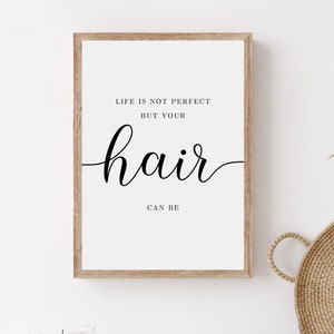 Funny Hair Salon Quote Wall Art, Hair Saying Wall Print, Printable Beauty Salon Poster, Minimalist Beaty Quote Print, Hair Salon Decoration