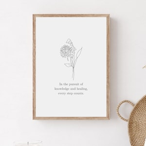Medical Student Motivational Quote Poster, Nursing Student Dorm Decoration, Printable Medical Quote Wall Art, Minimalist Medicine Wall Art