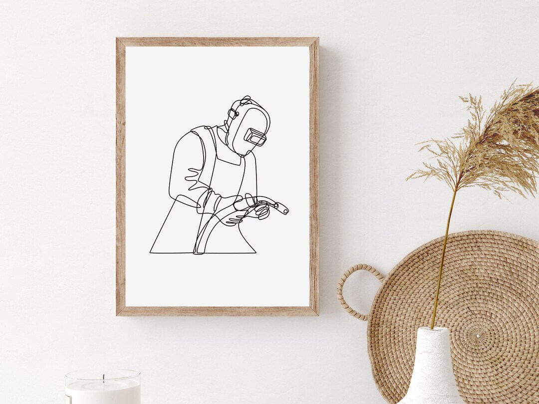 Wandbild Für Schweißer – Druck "I Am Blessed To Be A Welder", 28x35 Cm, Ungerahmt, Geschenkidee Für Handwerker & Männer