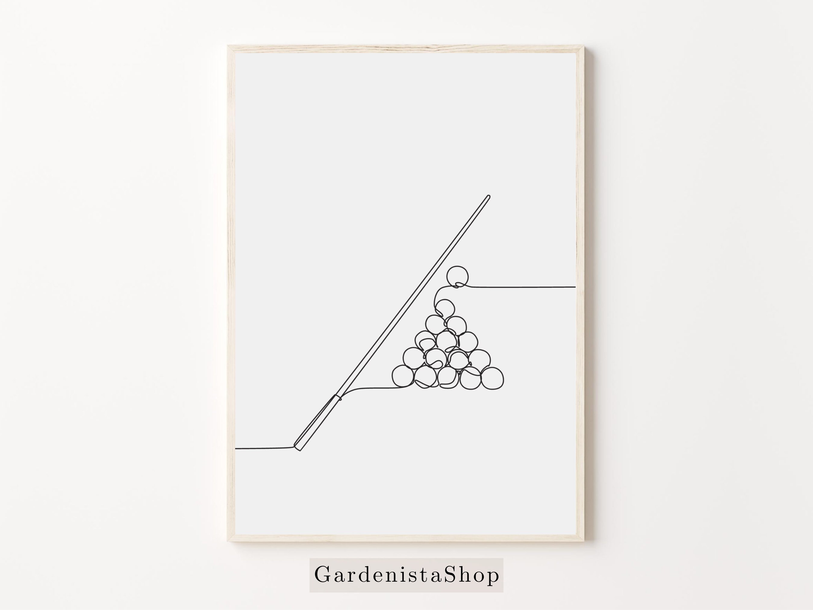 Billiard Wall Art, Printable Pool Poster, Billiard Home Decor, Snooker ...