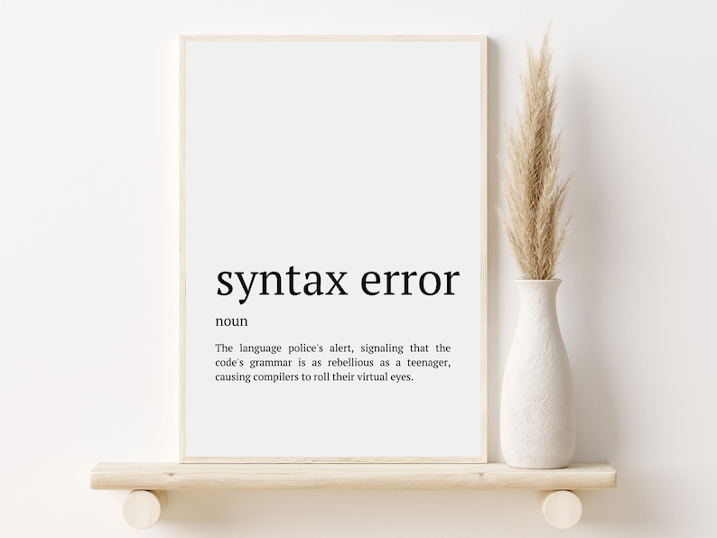 Funny Computer Science Definition Prints, Software Engineer Office Art ...