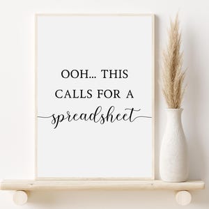 Accounting Humour Print, Printable Wall Art For Tax Accountant, Bookkeeper Gift, Finance Office Decor, Funny Finance Poster, CPA Decorations